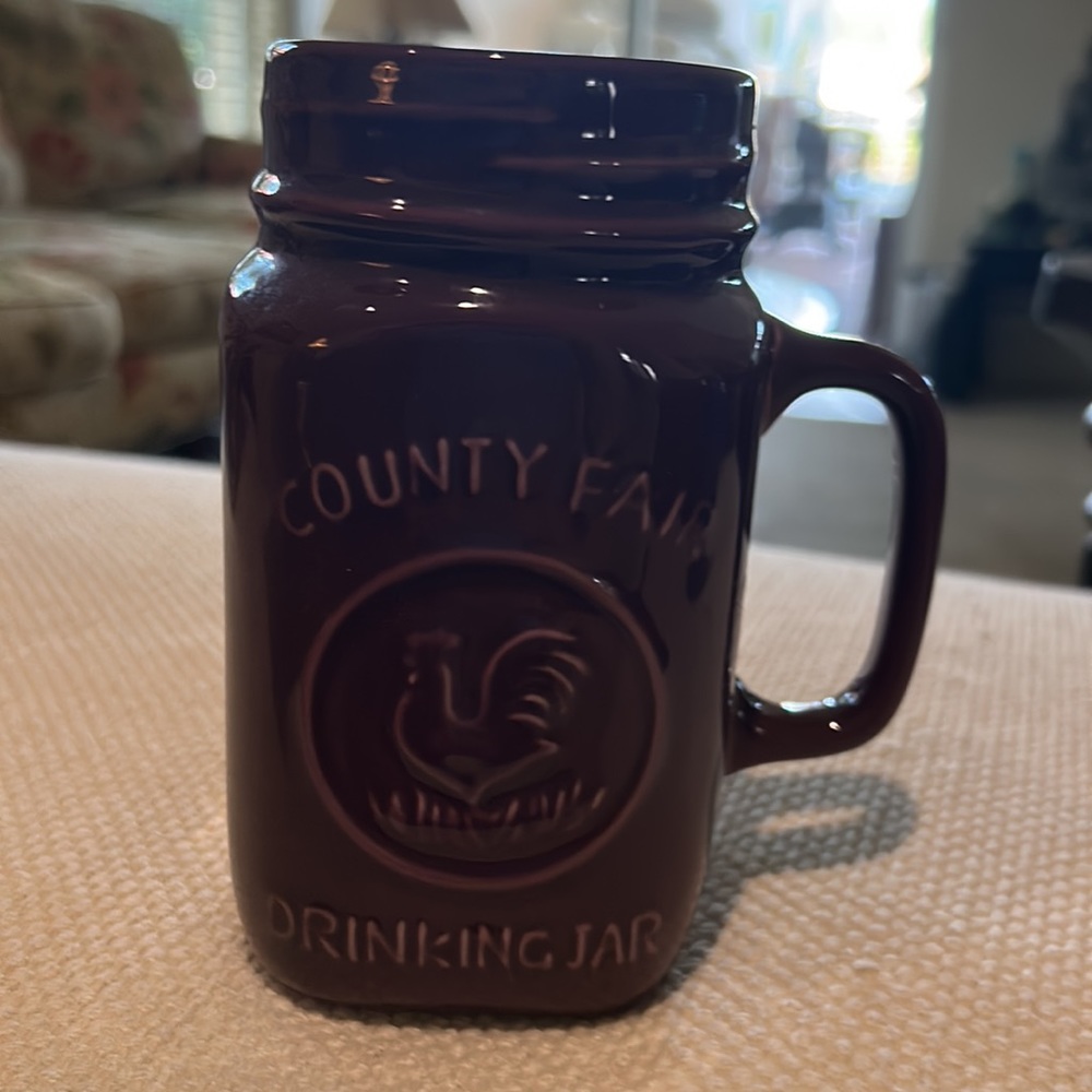 Country Jar Mugs Red, white, blue. Purple - Picture 5 of 9
